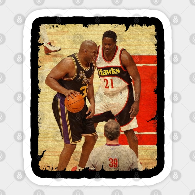 Magic Johnson vs Dominique Wilkins Sticker by MJ23STORE